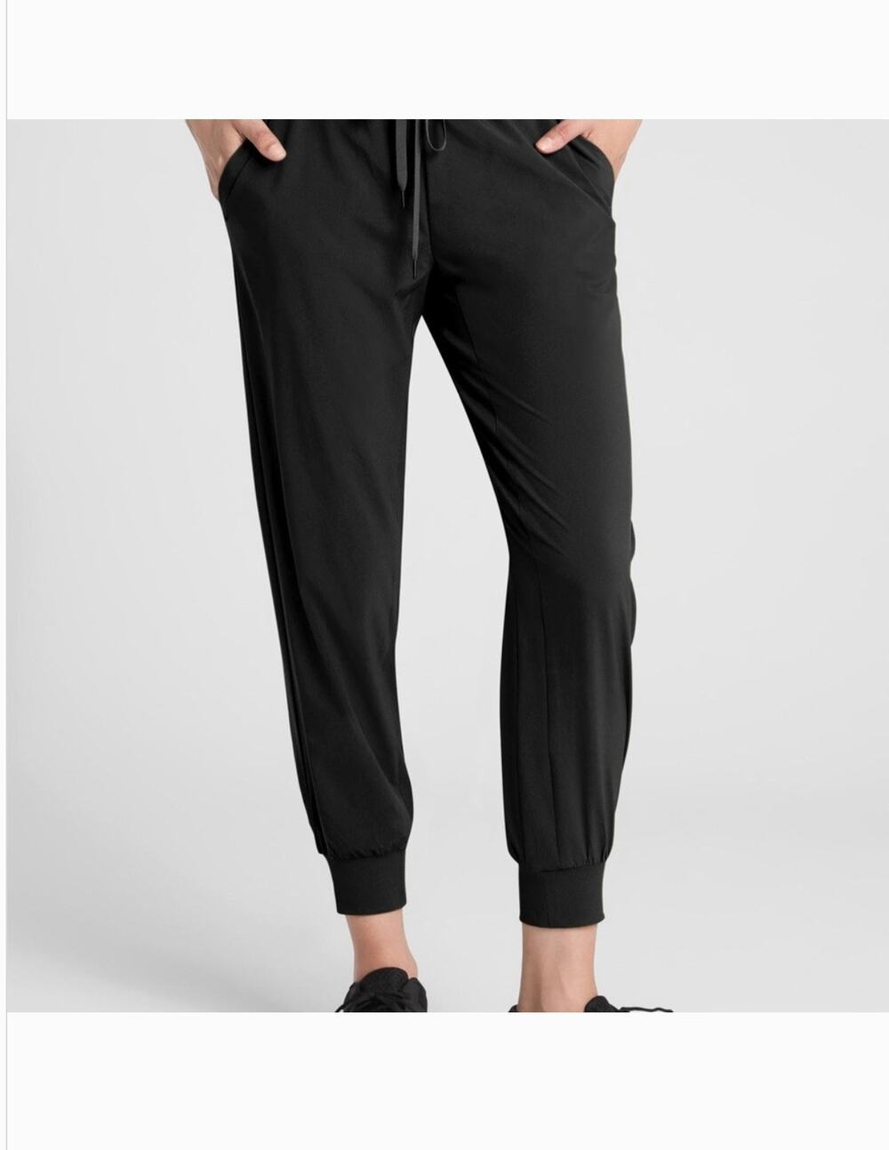 Gap Fit Technical Joggers XS Black Pants Athleisure Walking Travel Lightweight